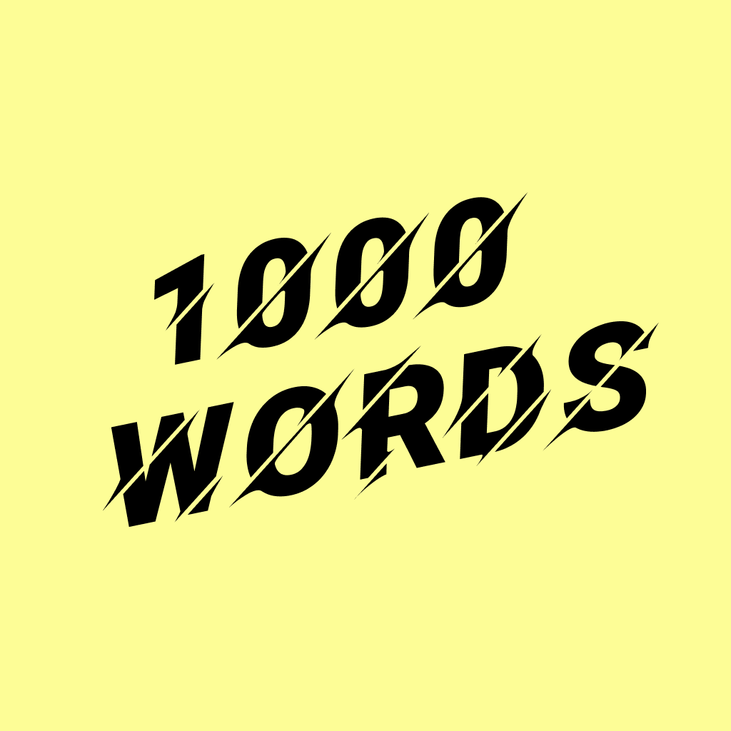 1000 words logo